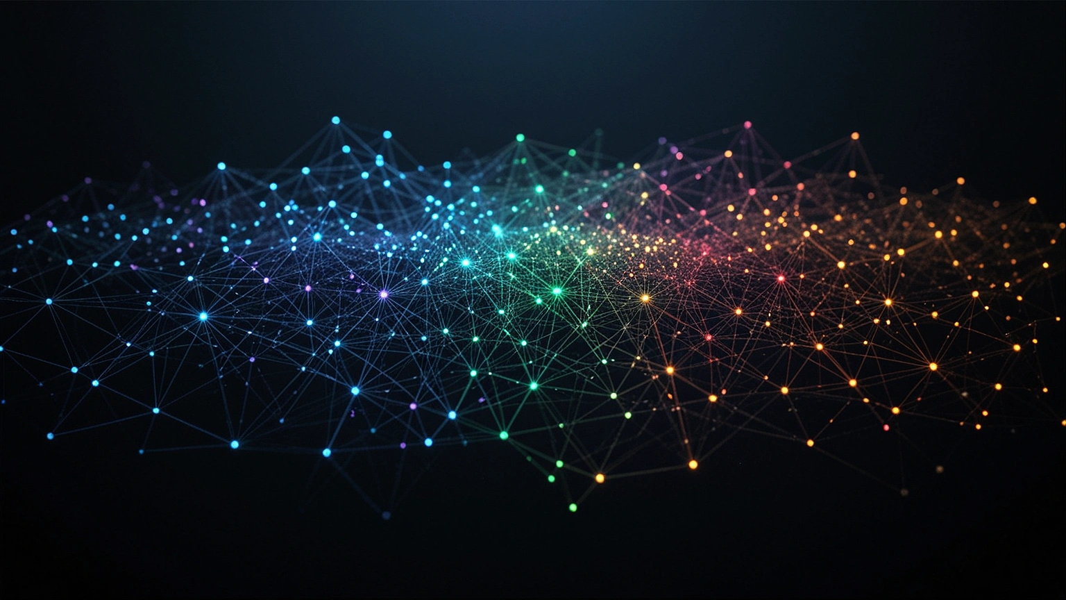 Interconnected research network diagram